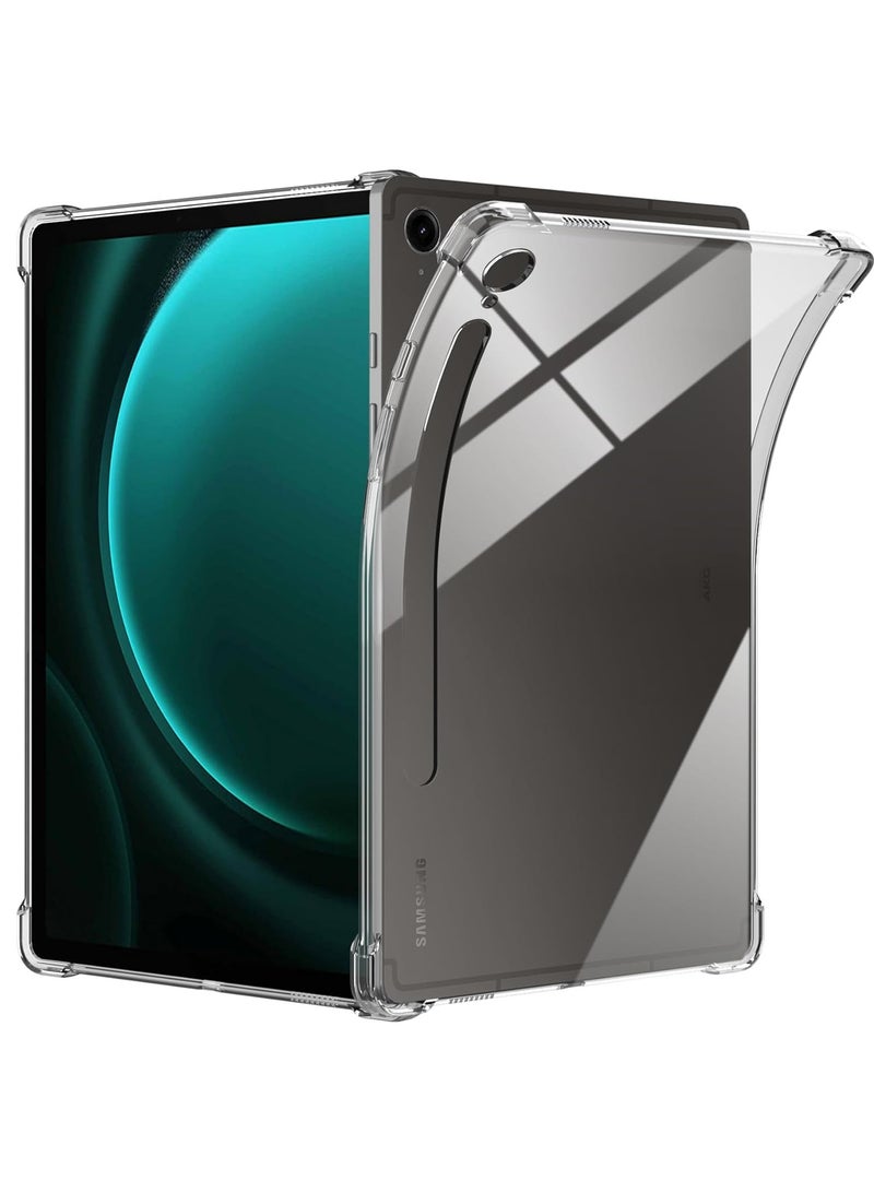 Case for Samsung Galaxy Tab S10 FE/ Samsung Galaxy Tab S9 FE 10.9 inch Airbag Drop Protection Soft Flexible Silicone TPU Shockproof Anti Yellowing Cover - Image 1